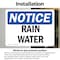 Signmission Rain Water, 10 in W x Rectangle, Vinyl Decal OS-2PACK-NS-D-710-L-17975 - alternate 5